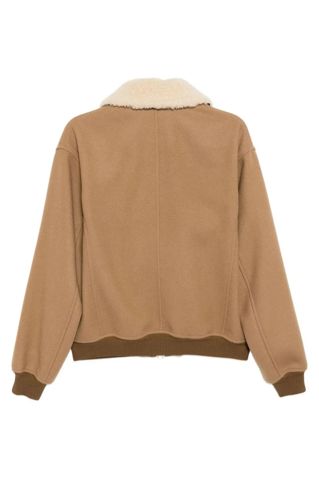 Bomber Jacket With Shearling Collar