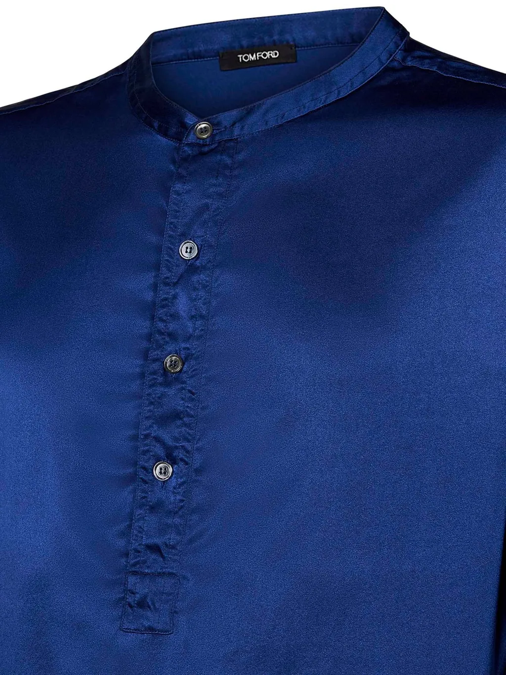 Long Sleeve Band Collar Shirt