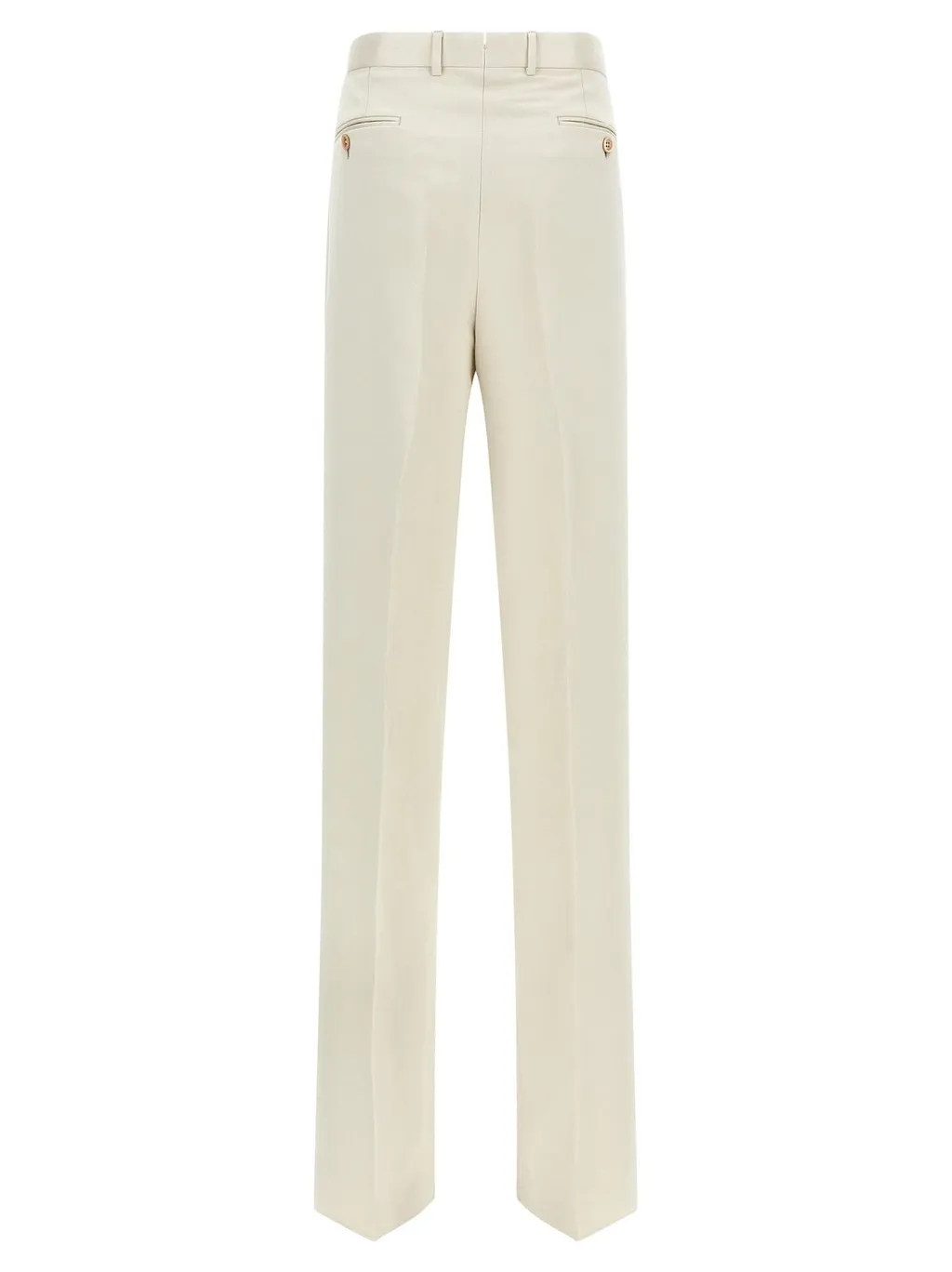 Pleated Wide-Leg Trousers
