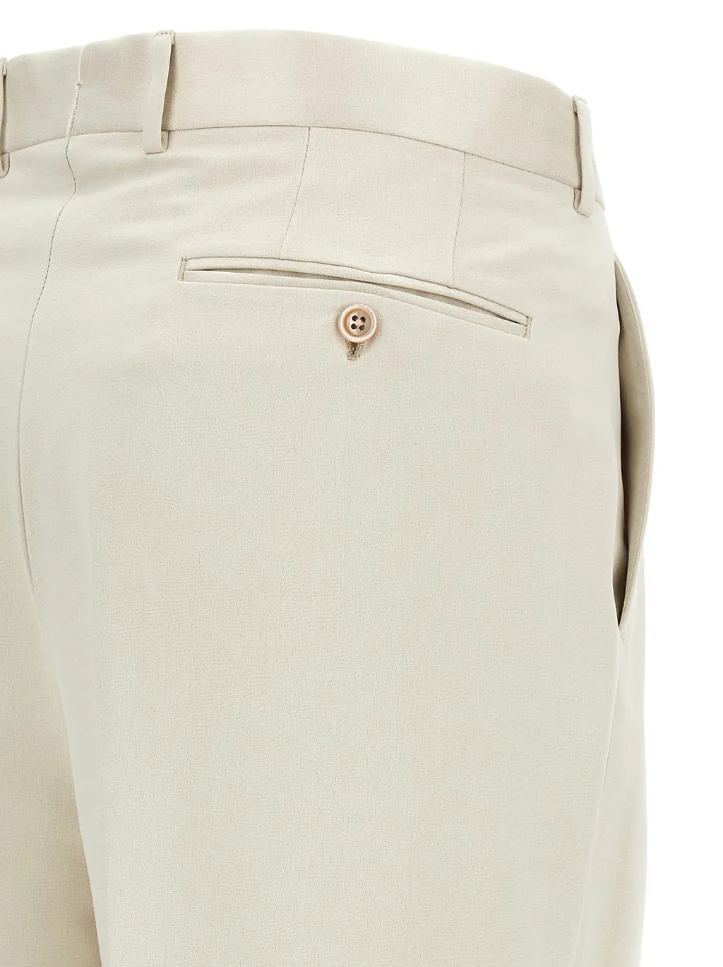 Pleated Wide-Leg Trousers