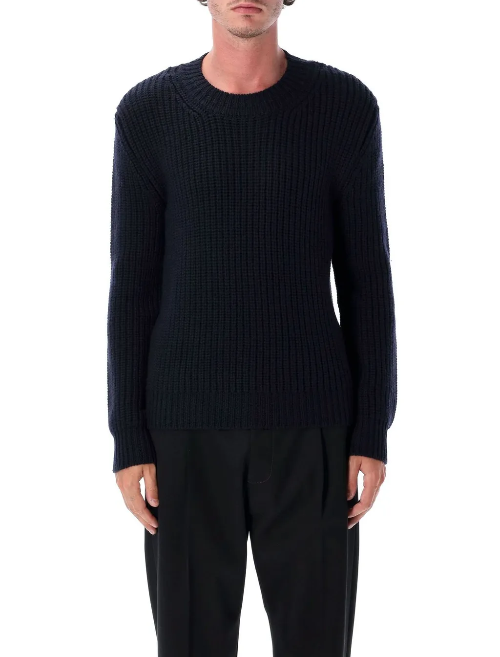 Ribbed Crewneck Sweater