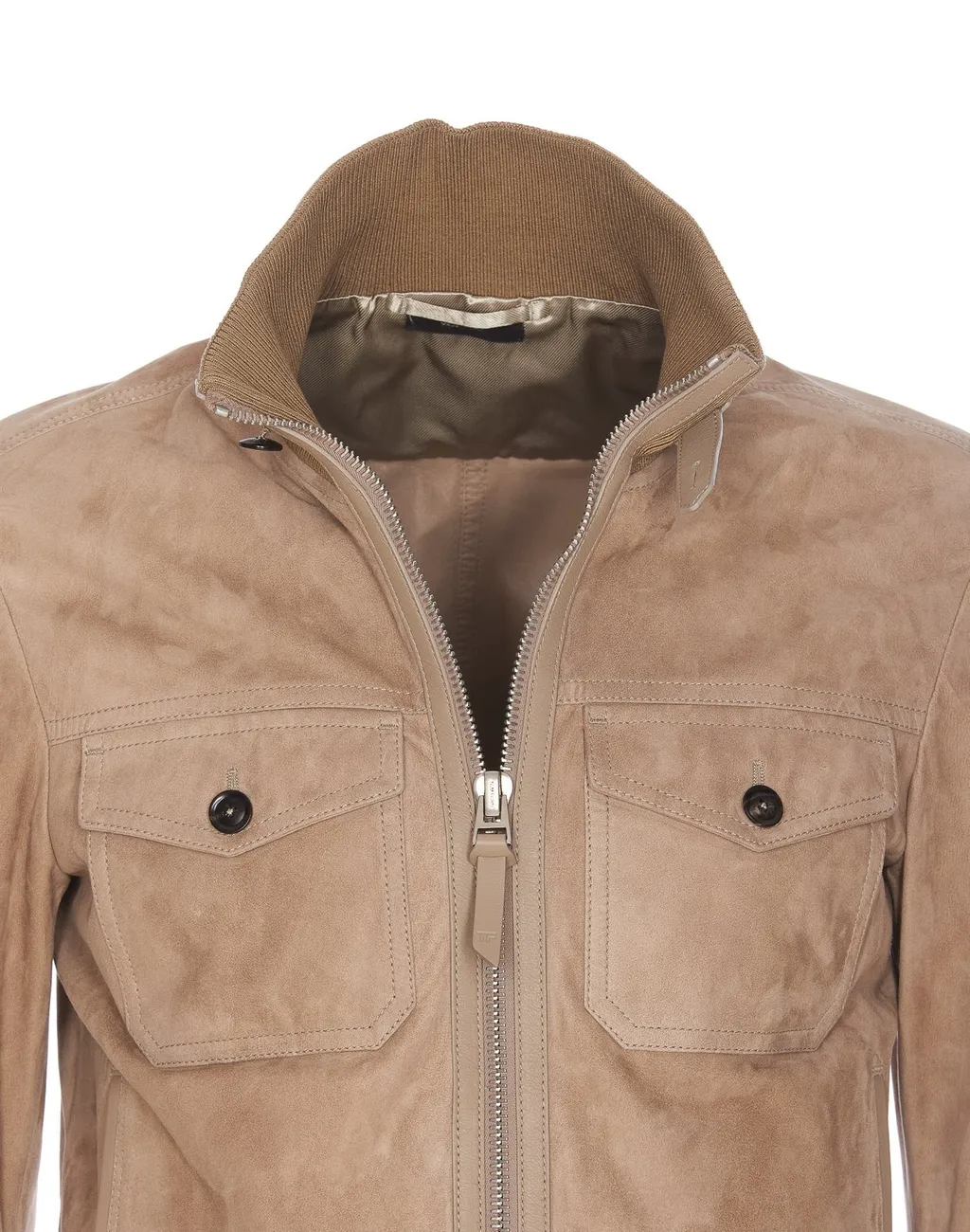 Suede Bomber Jacket