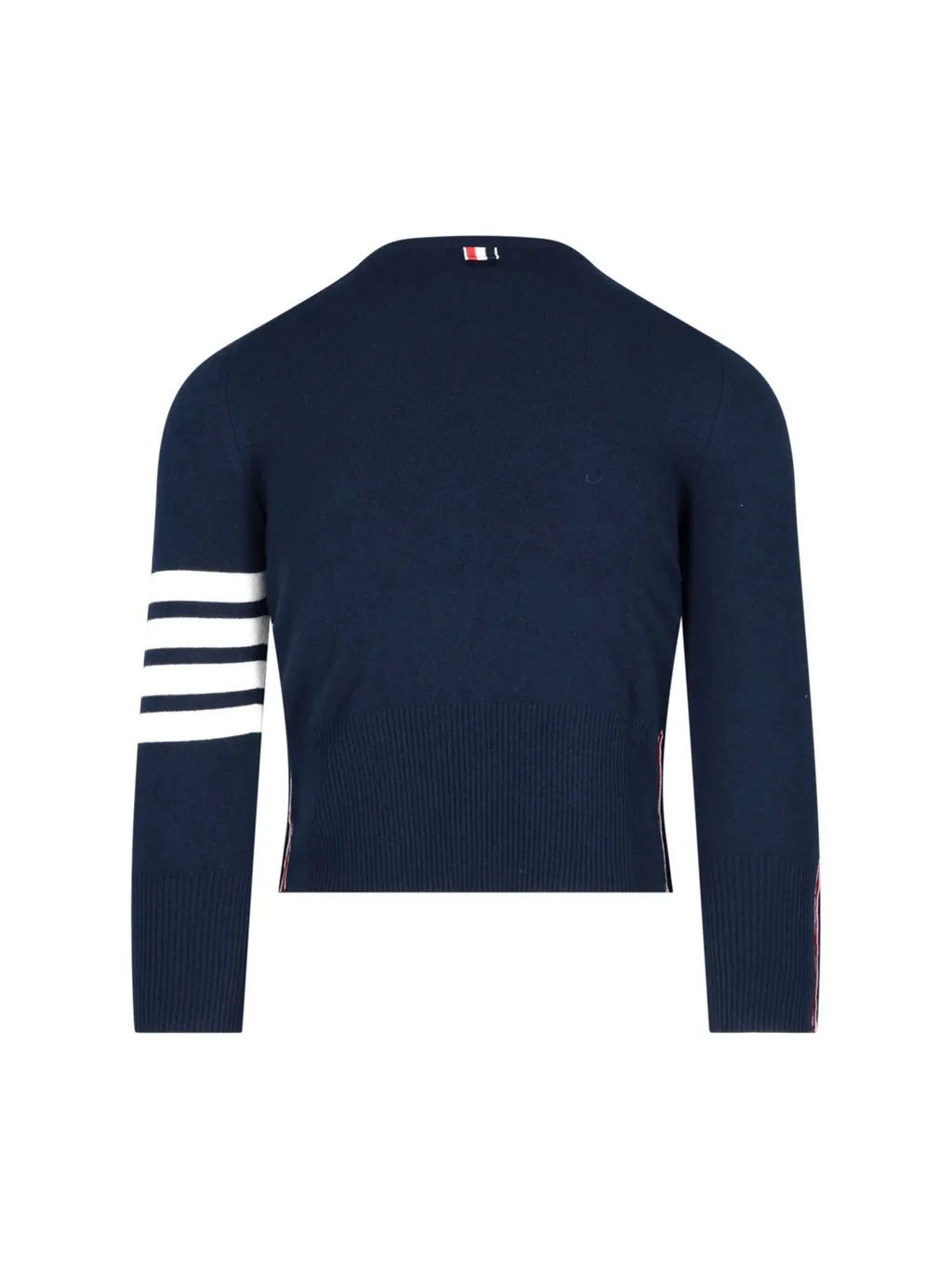 Crewneck Sweater With Four-Bar Stripe