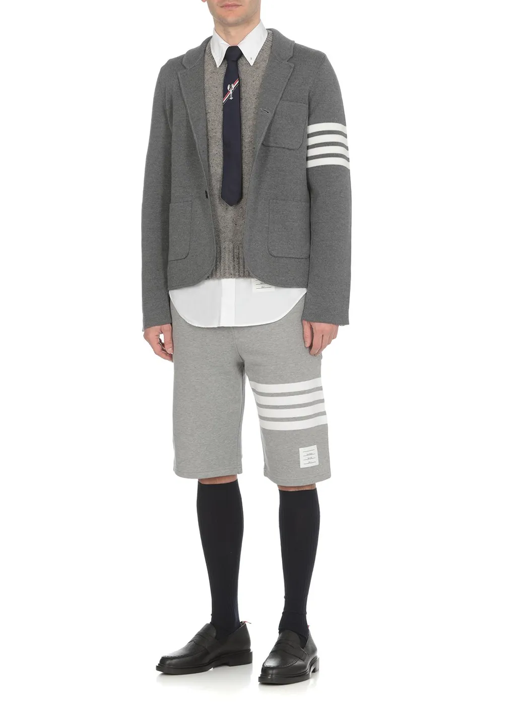 Blazer With Four Stripes