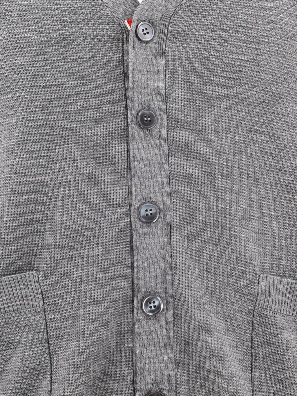 Cardigan With Four Bar Stripe