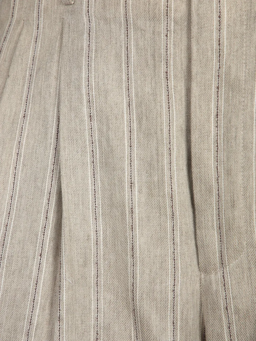Pleated Stripe Shorts