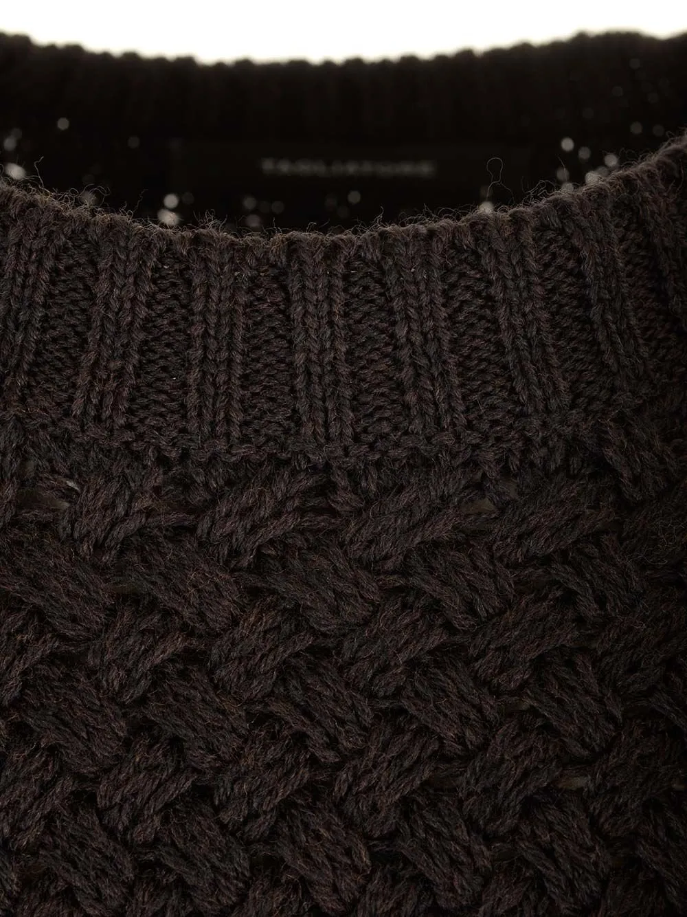 Textured Crewneck Sweater