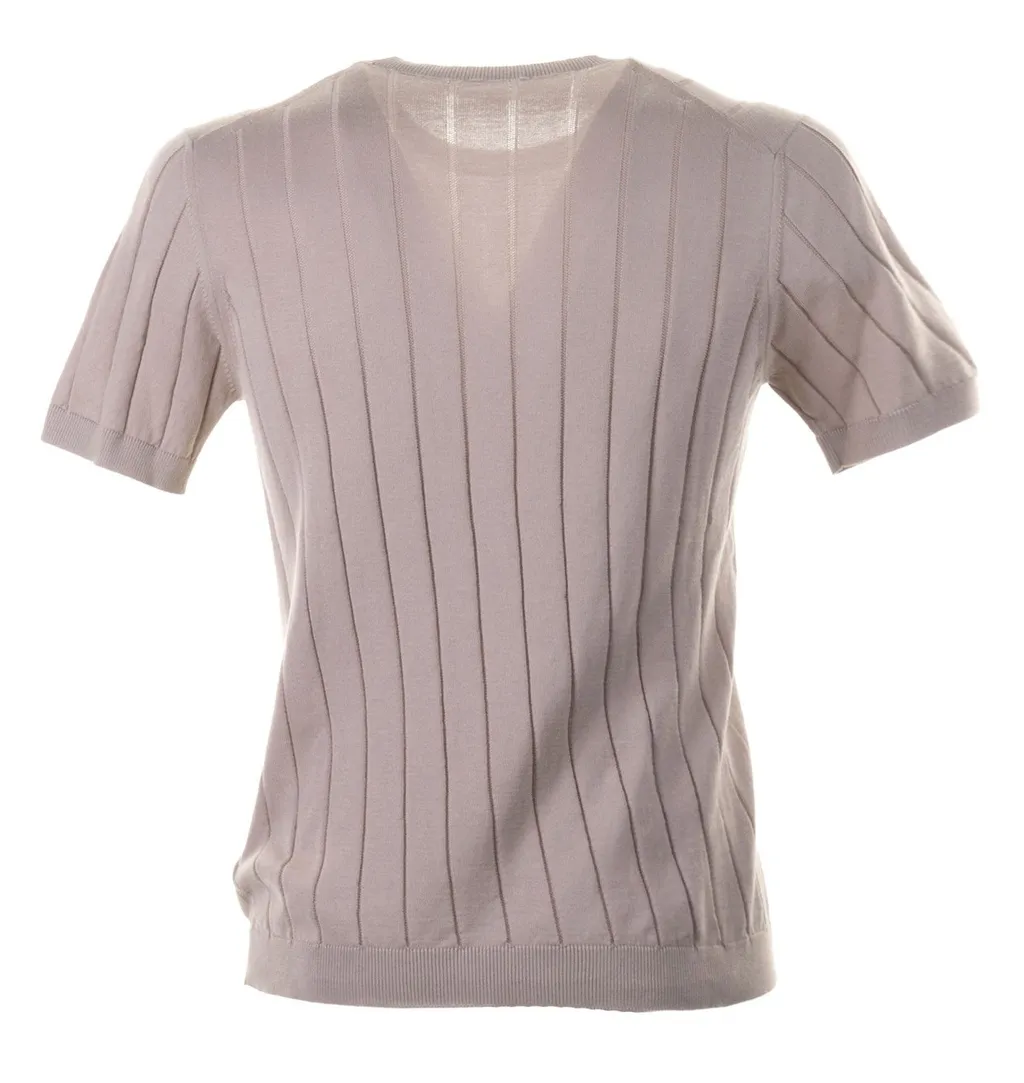 Ribbed Knit T-Shirt