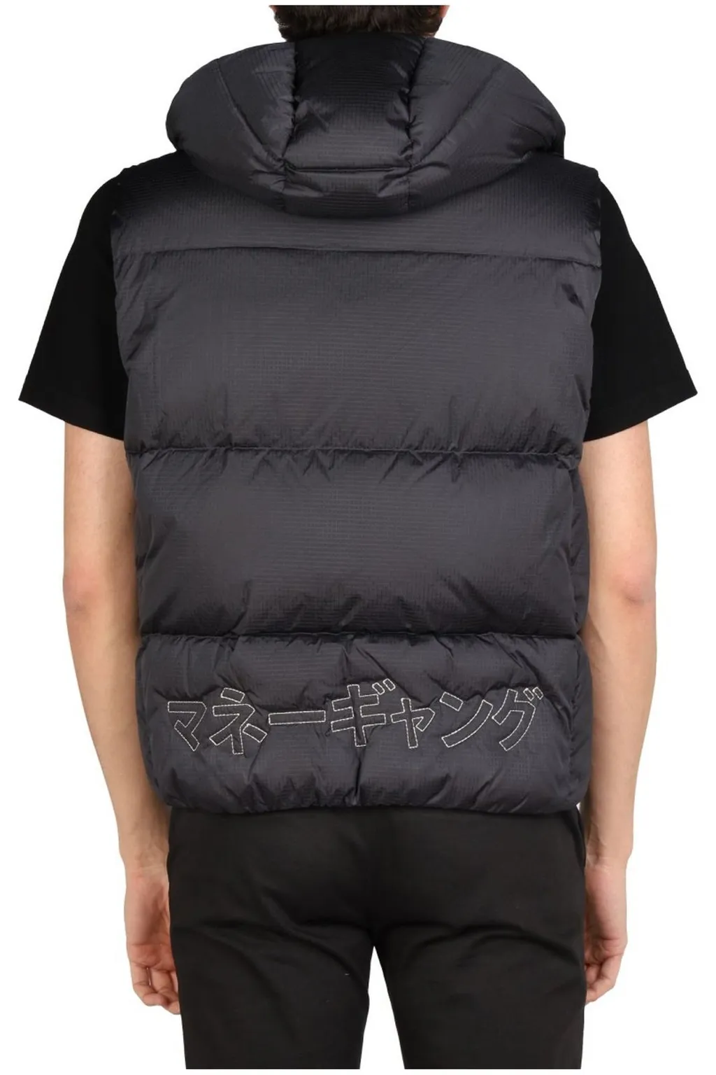 Padded Vest With Hood