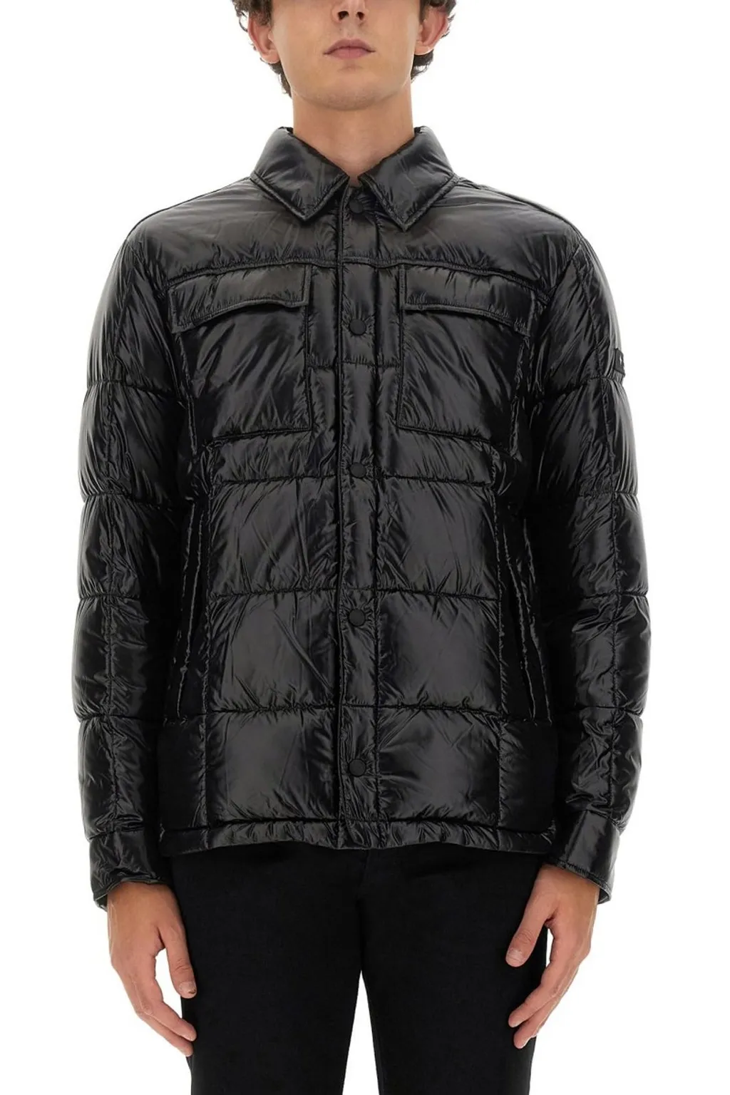 Quilted Down Shirt Jacket