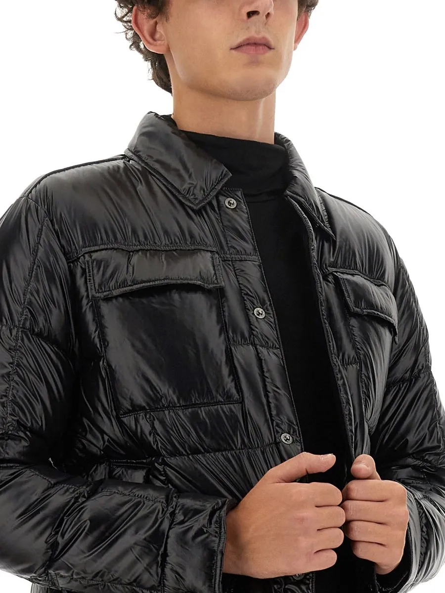 Quilted Down Shirt Jacket