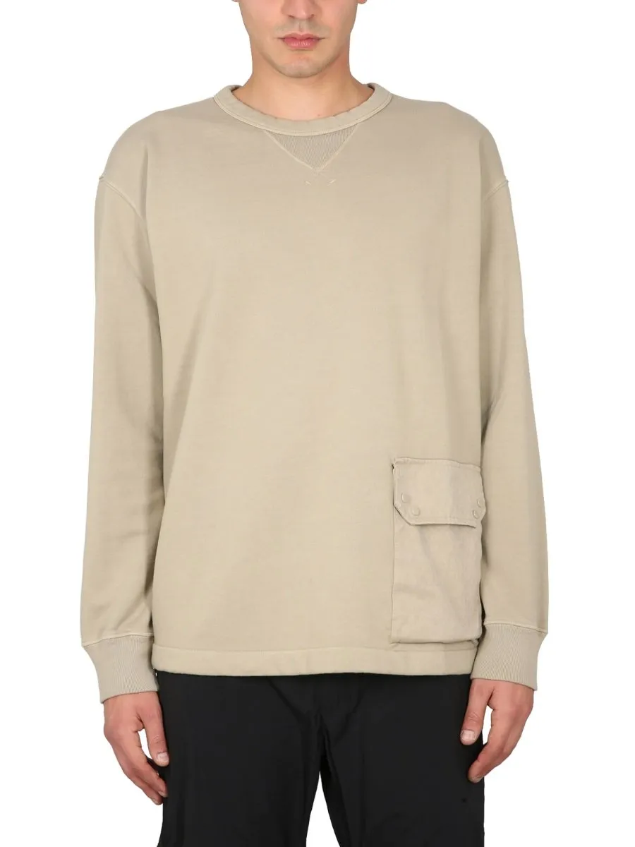 Crewneck Sweatshirt With Patch Pocket