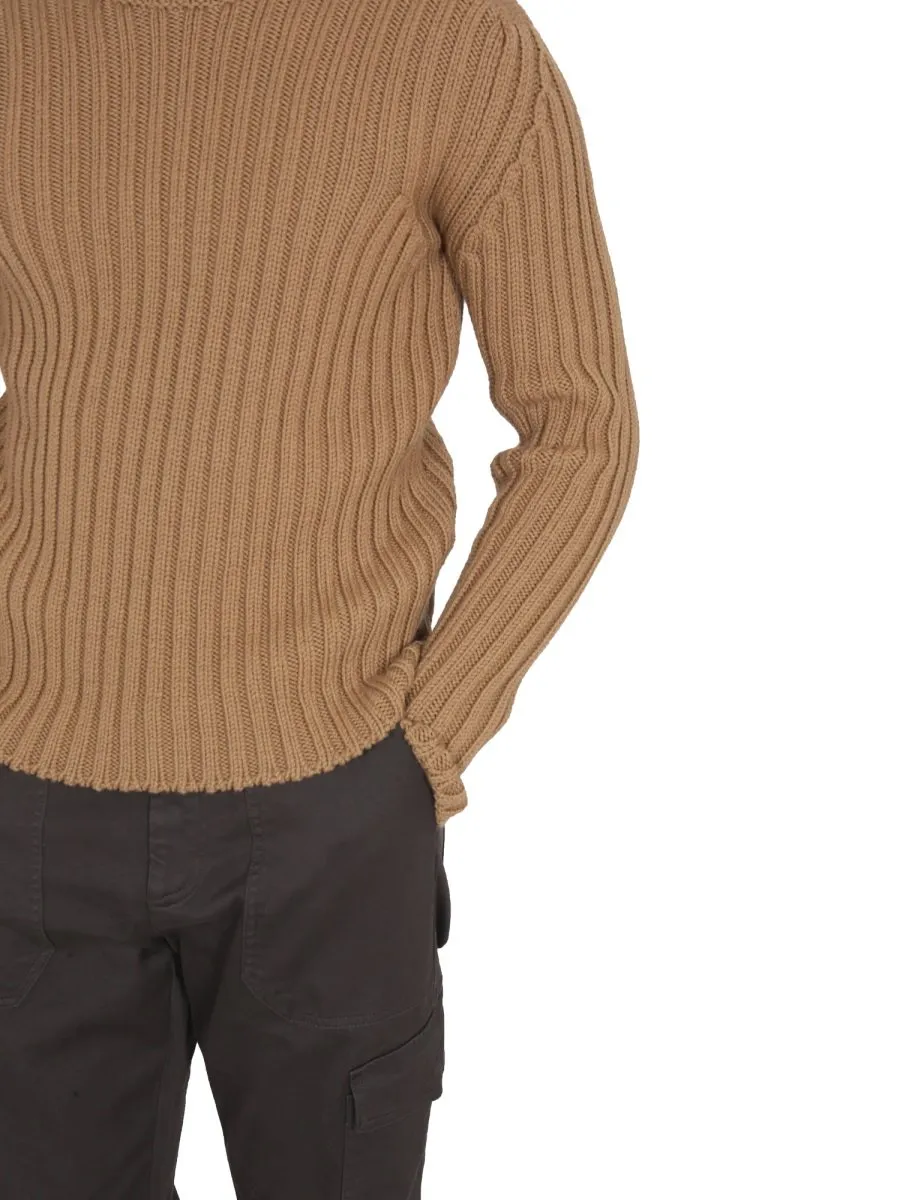Ribbed Turtleneck Sweater