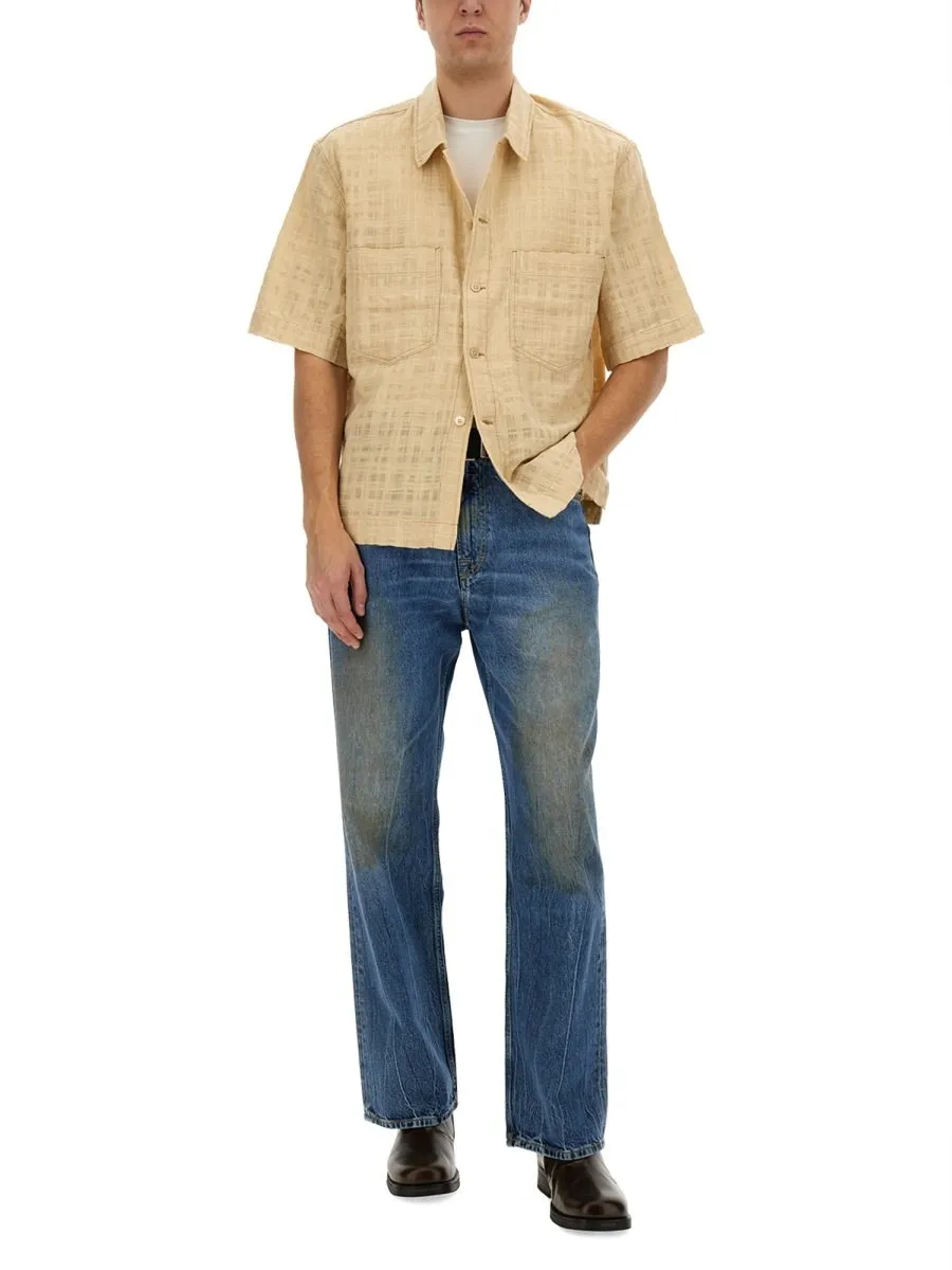 Textured Short Sleeve Shirt