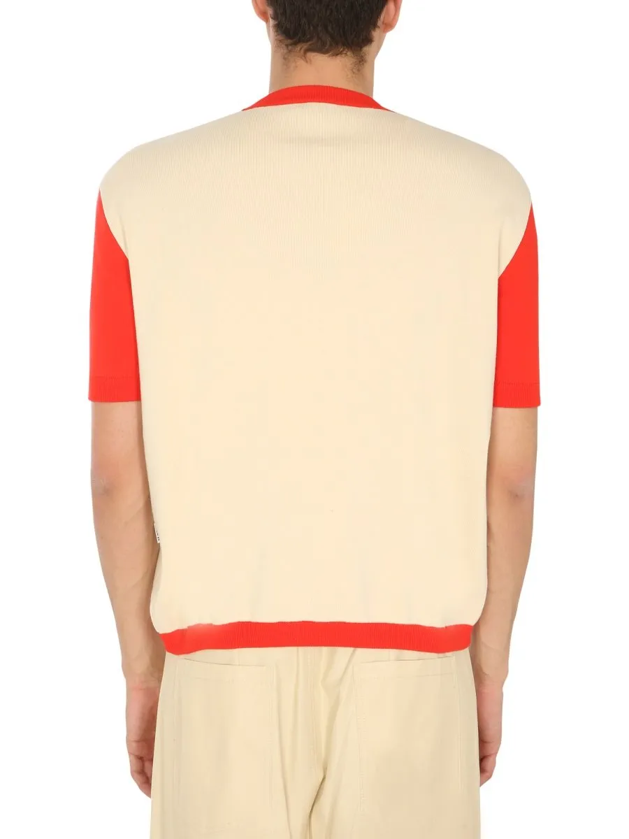 Colorblock Knit T-Shirt