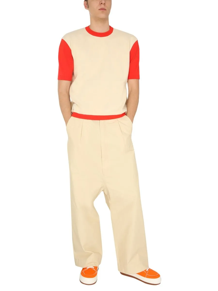 Colorblock Knit T-Shirt