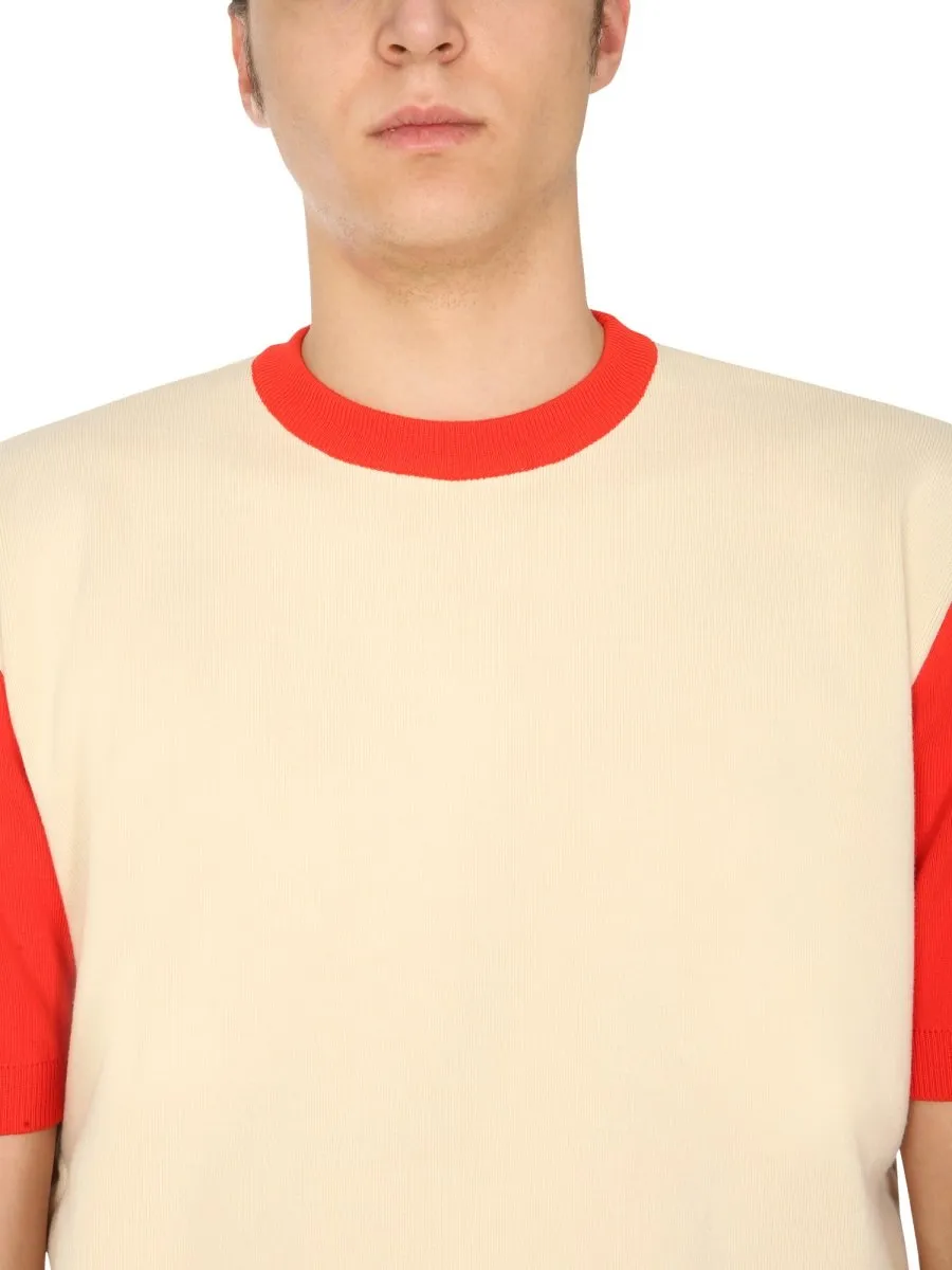 Colorblock Knit T-Shirt