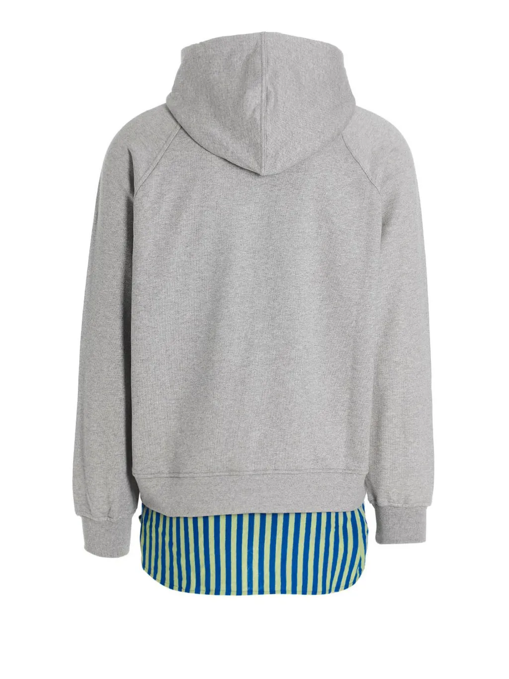 Hooded Sweatshirt With Layered Shirt Hem