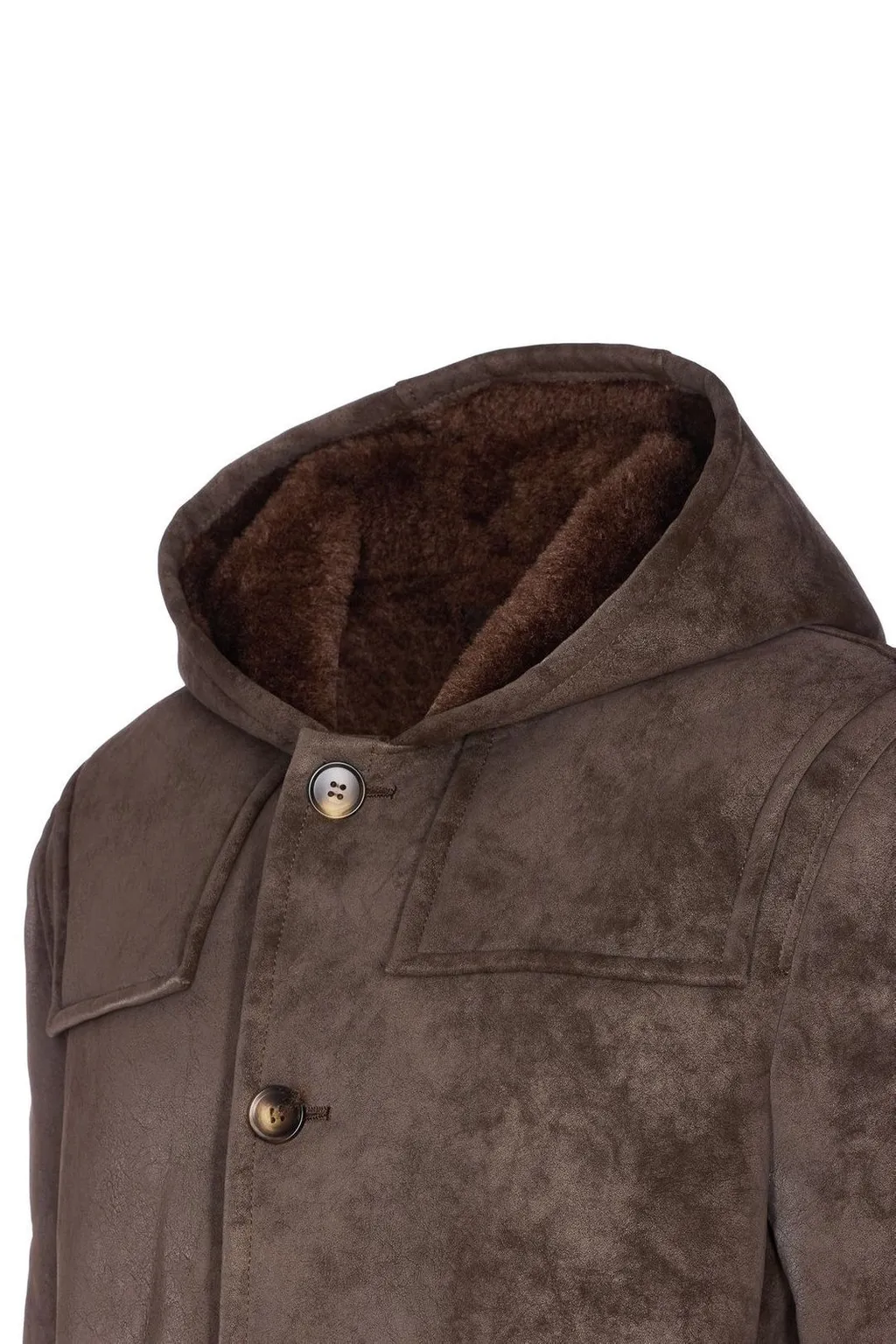Hooded Shearling Jacket