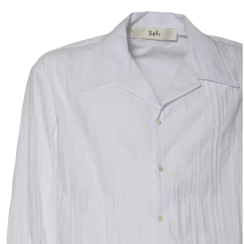Textured Button-Up Shirt