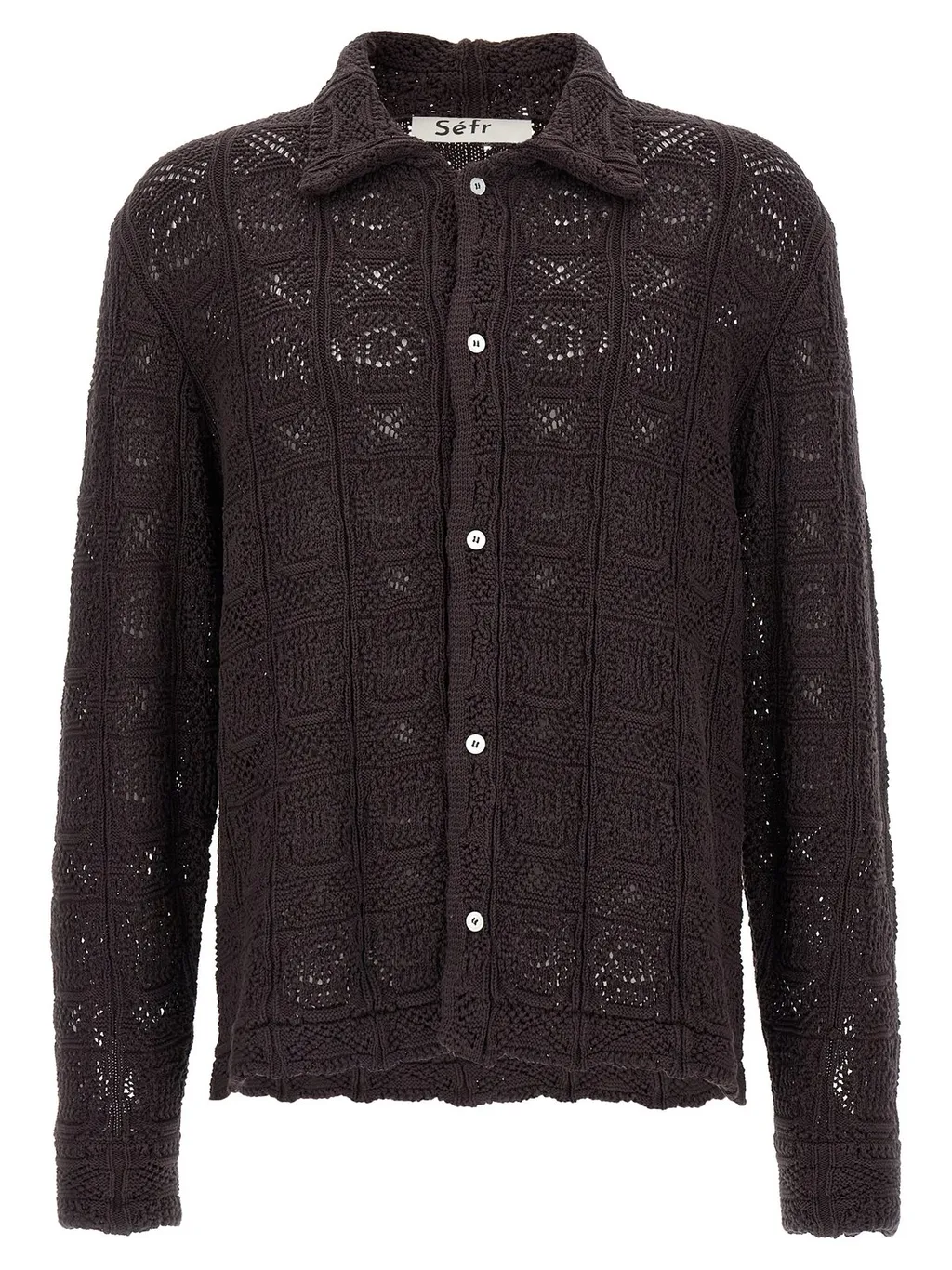 Knit Button-Up Shirt