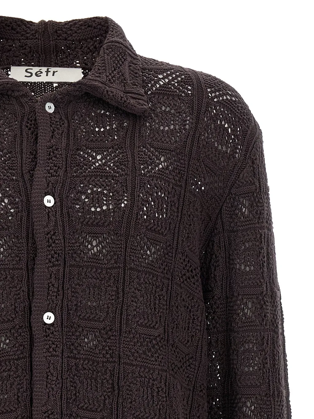 Knit Button-Up Shirt