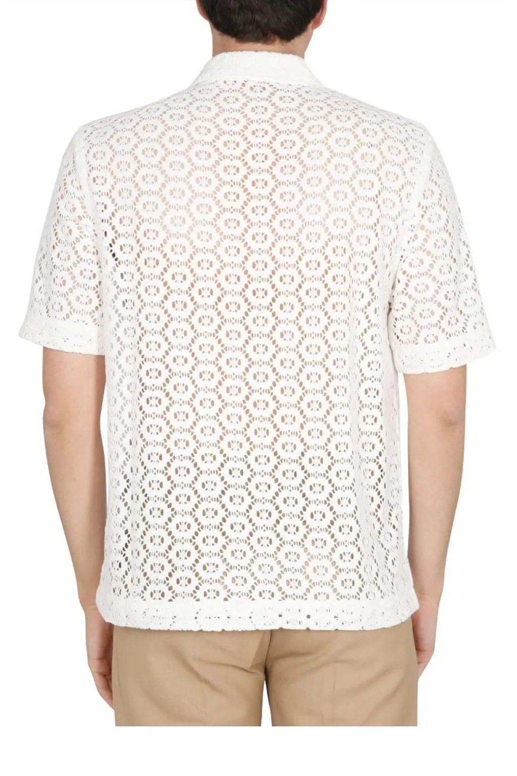 Crocheted Short Sleeve Shirt