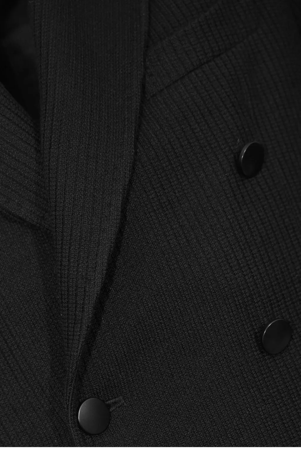 Double-Breasted Knit Blazer