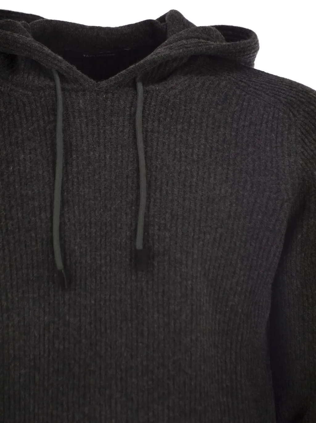 Ribbed Knit Hoodie