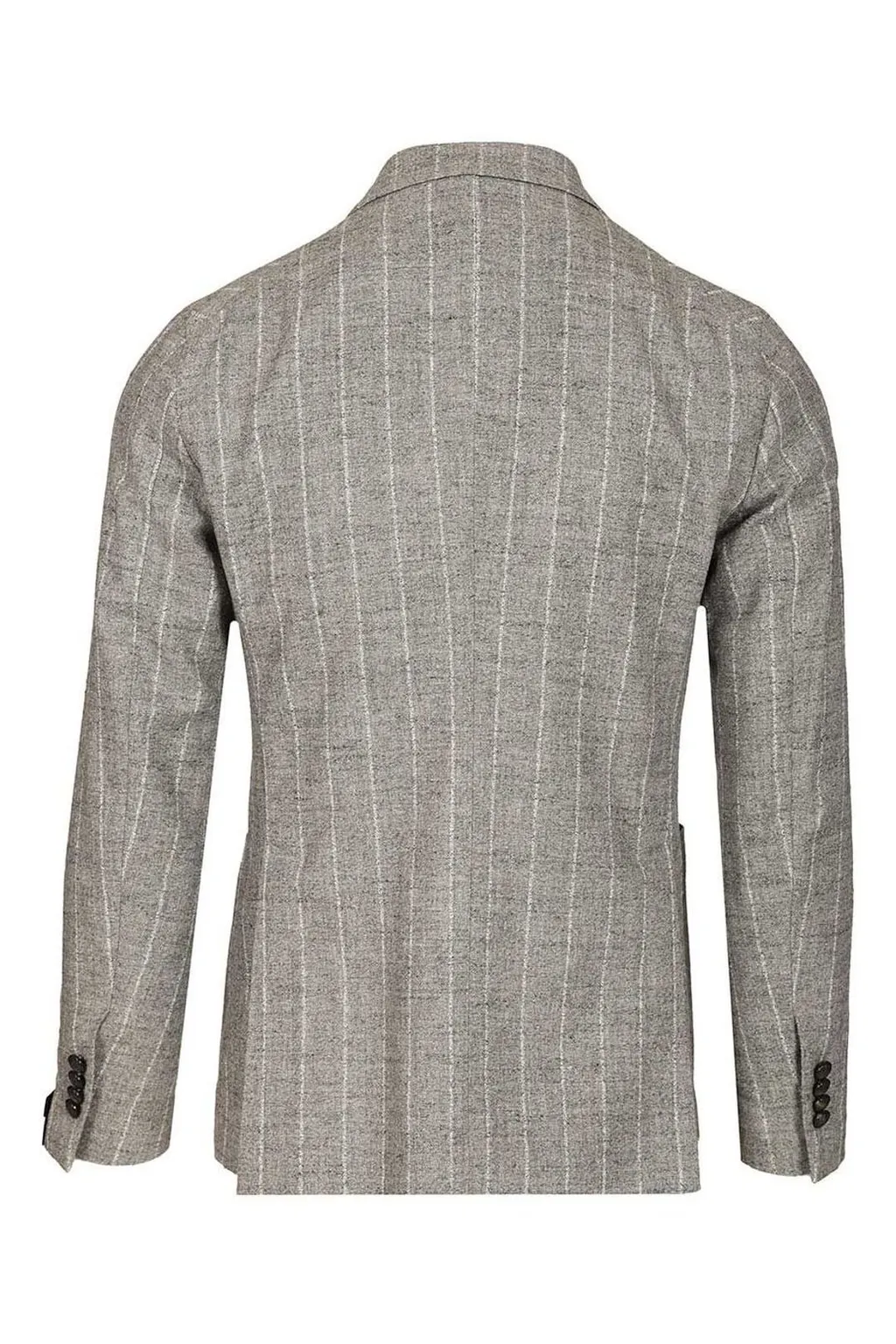 Double-Breasted Pinstripe Blazer