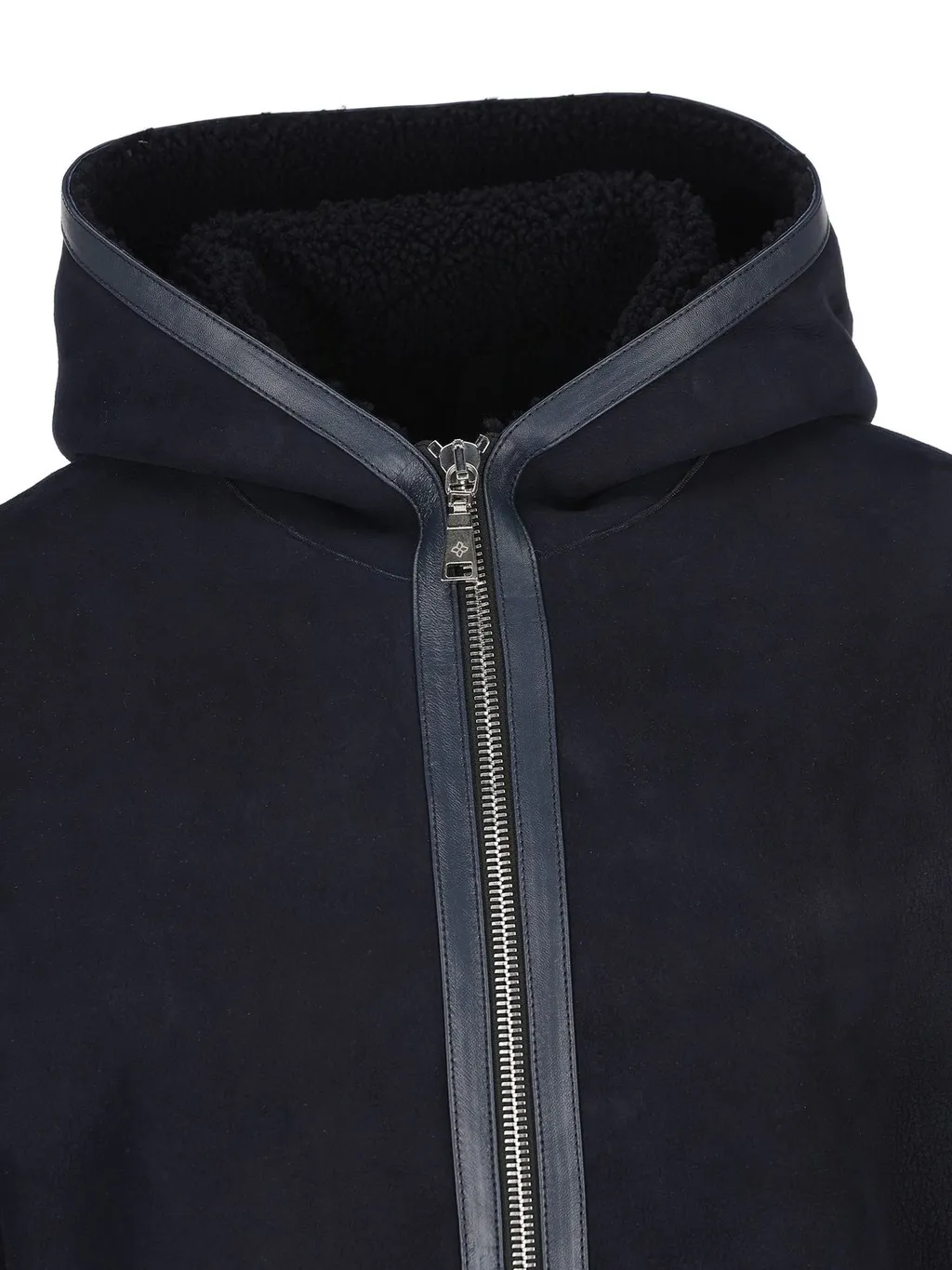 Hooded Shearling Coat