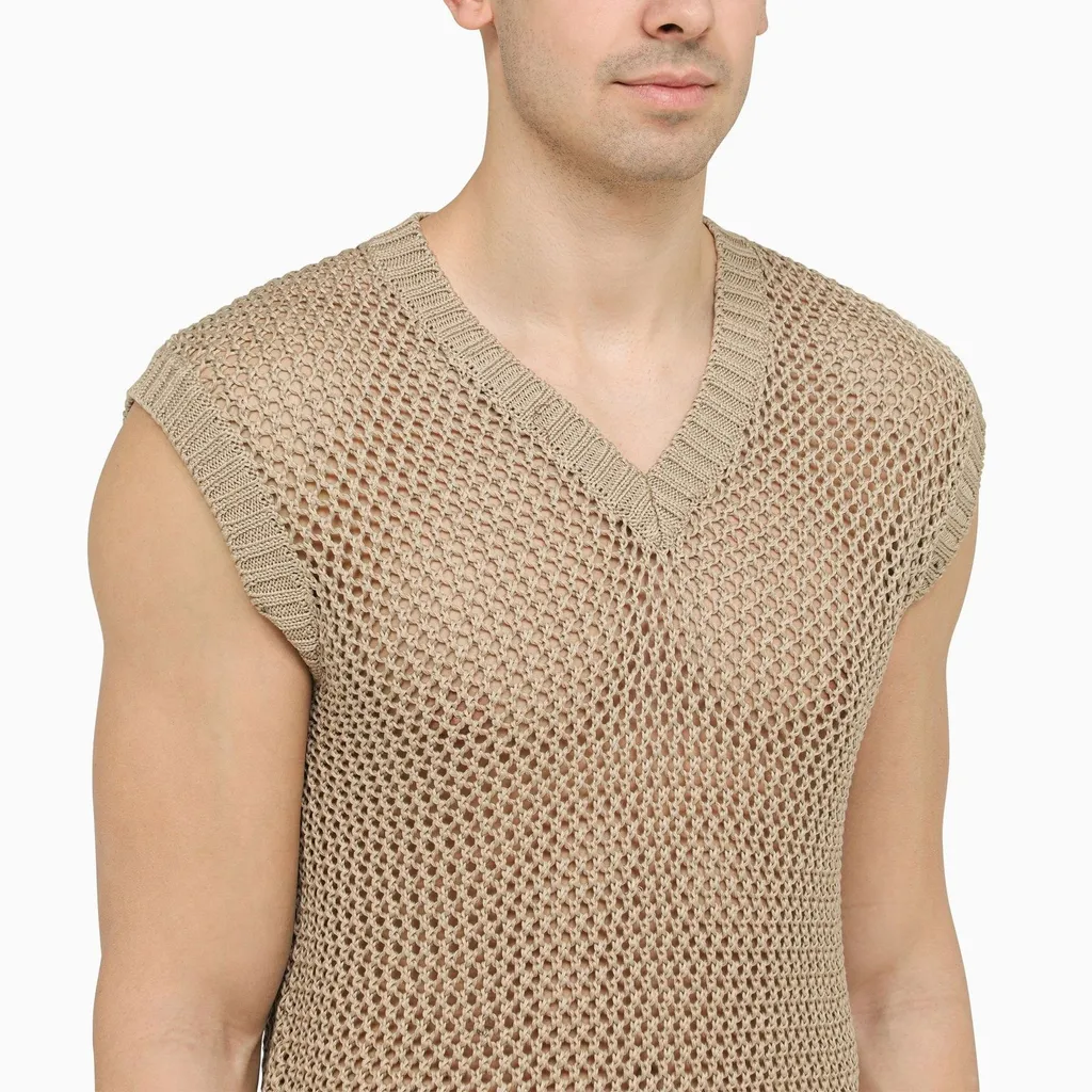V-Neck Mesh Vest