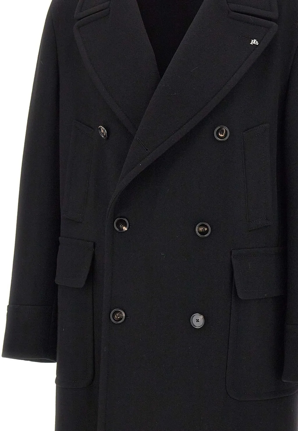 Double-Breasted Wool Coat