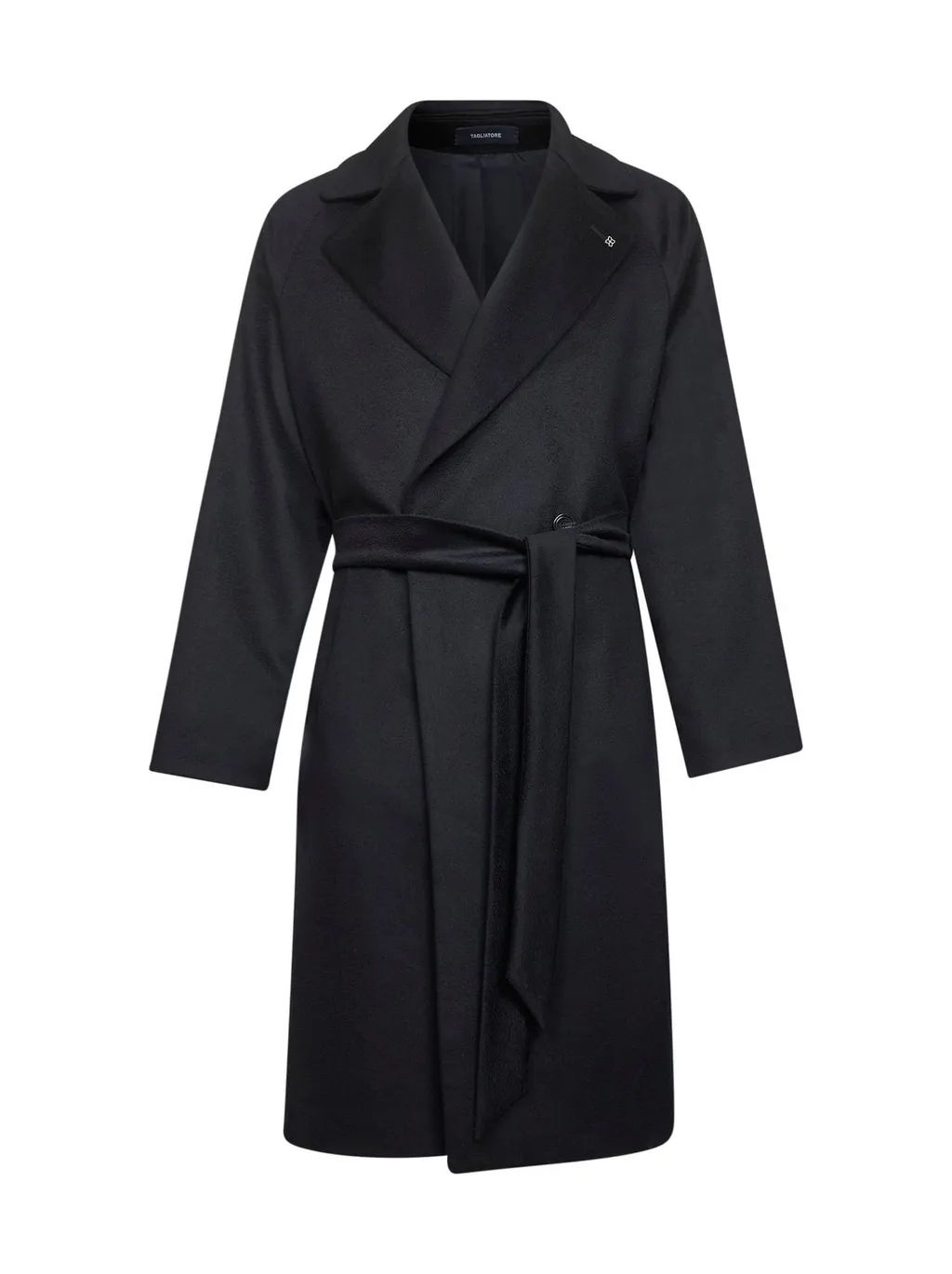 Wool Blend Wrap Coat