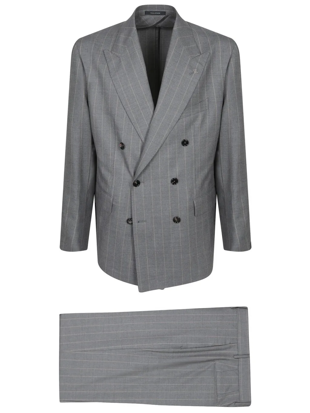 Double-Breasted Pinstripe Suit