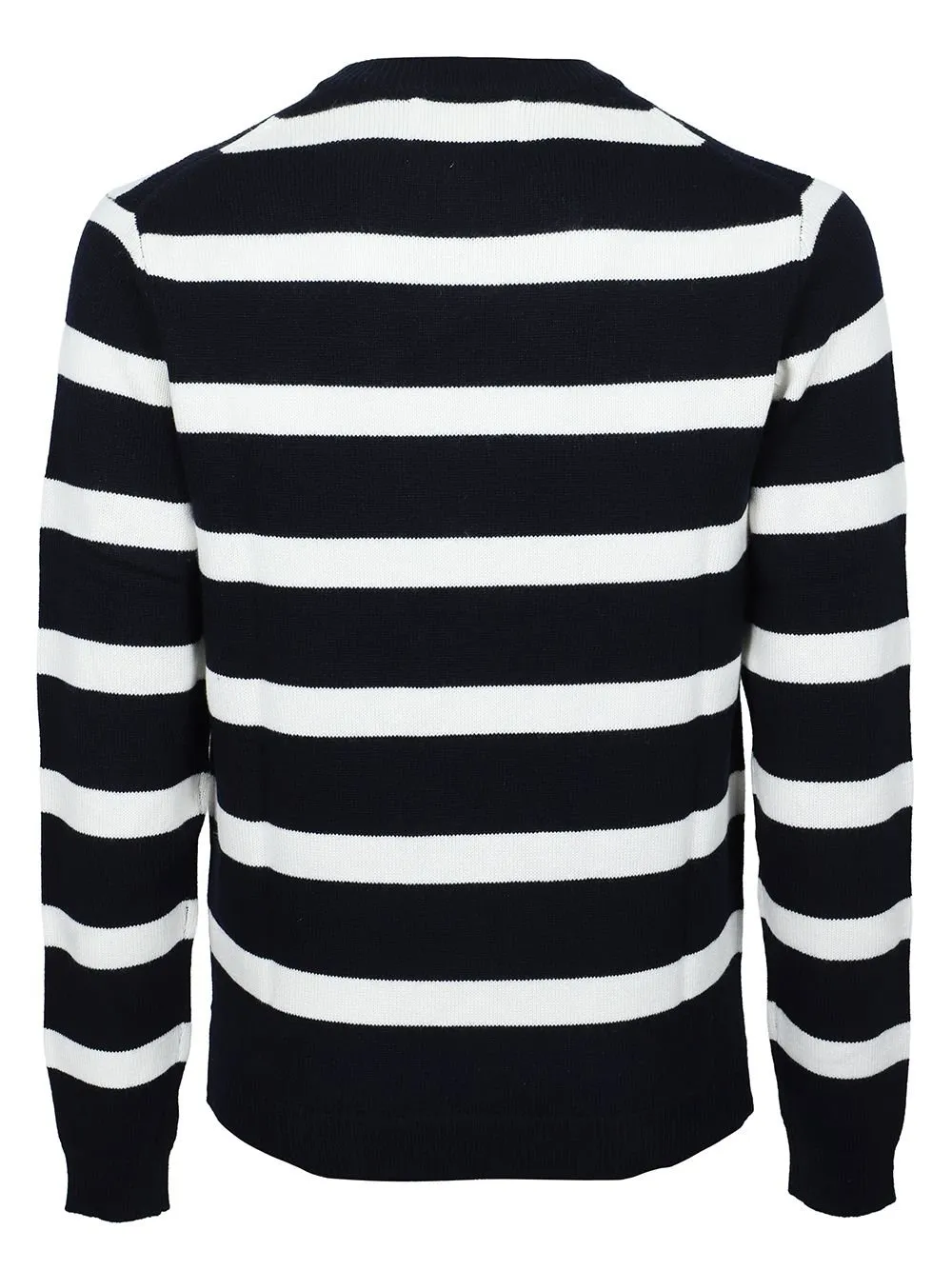 Striped Crewneck Sweater With Snoopy Graphic