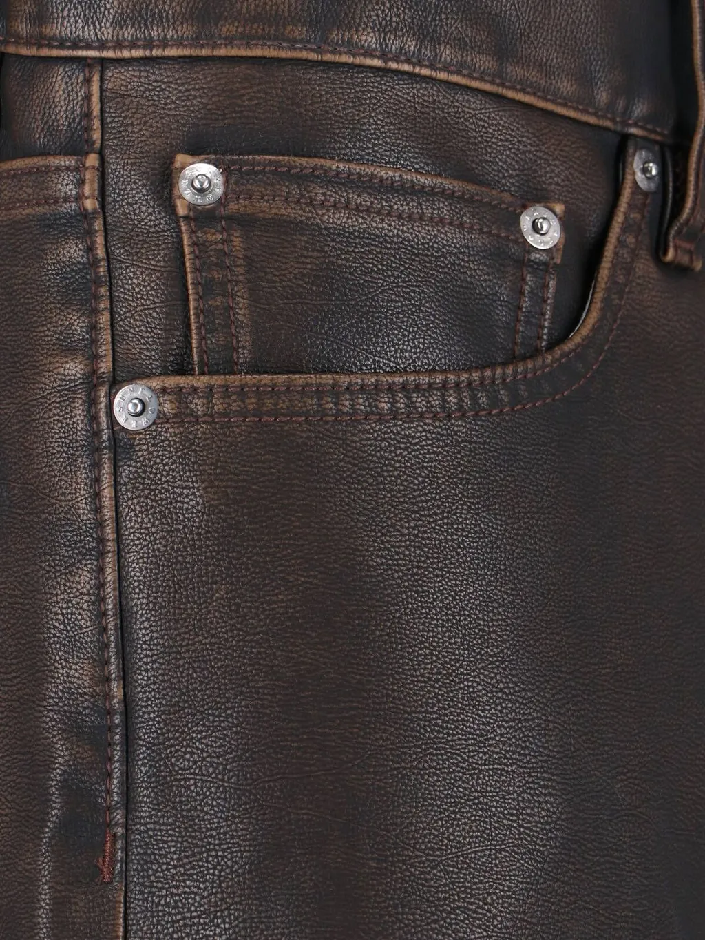 Straight-Leg Faux Leather Pants