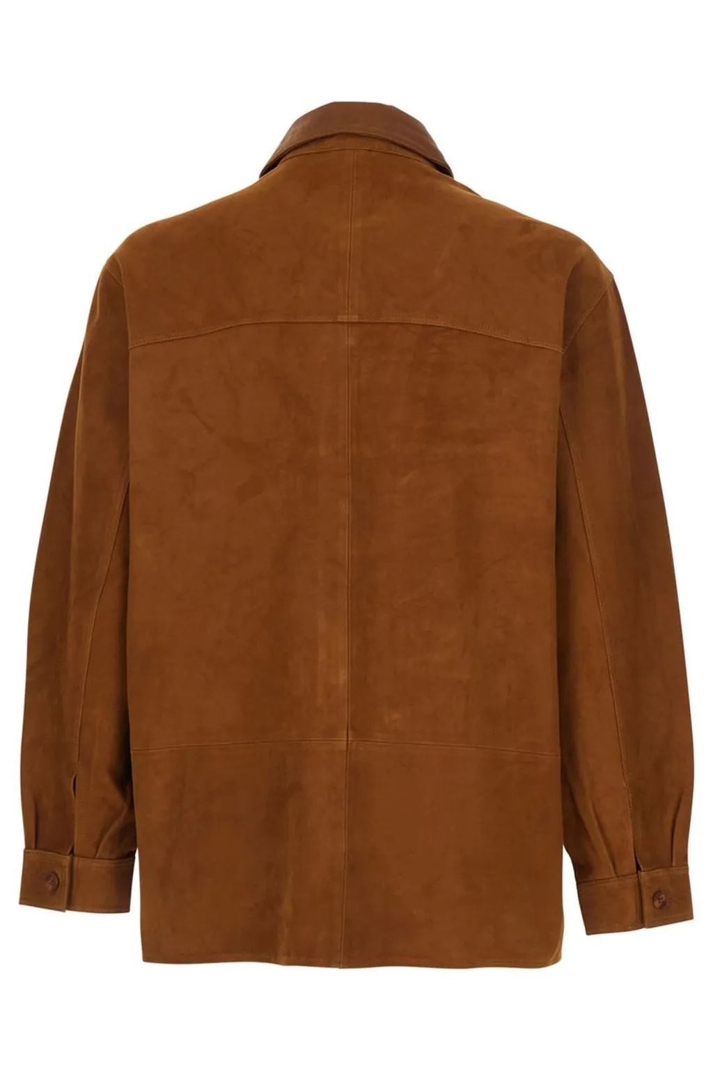 Oversized Suede Shirt Jacket