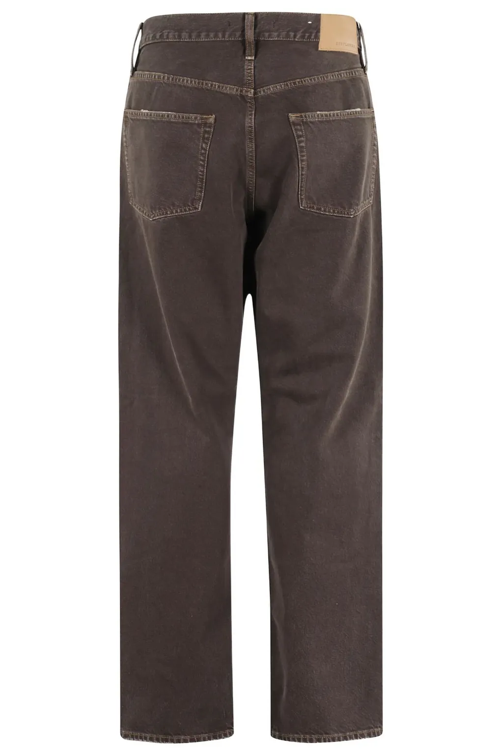 High-Waisted Straight-Leg Jeans