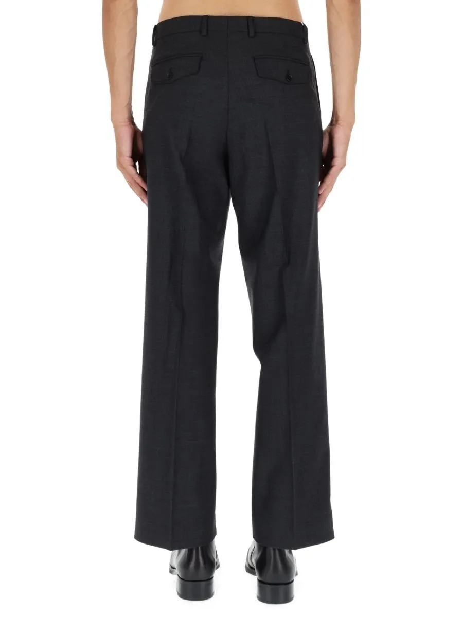 Pleated Wide-Leg Trousers
