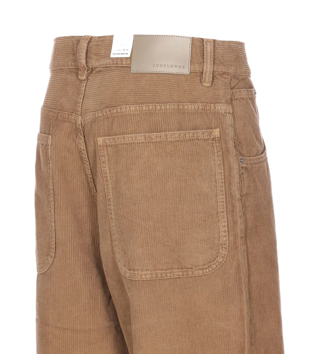 Wide-Leg Corduroy Trousers