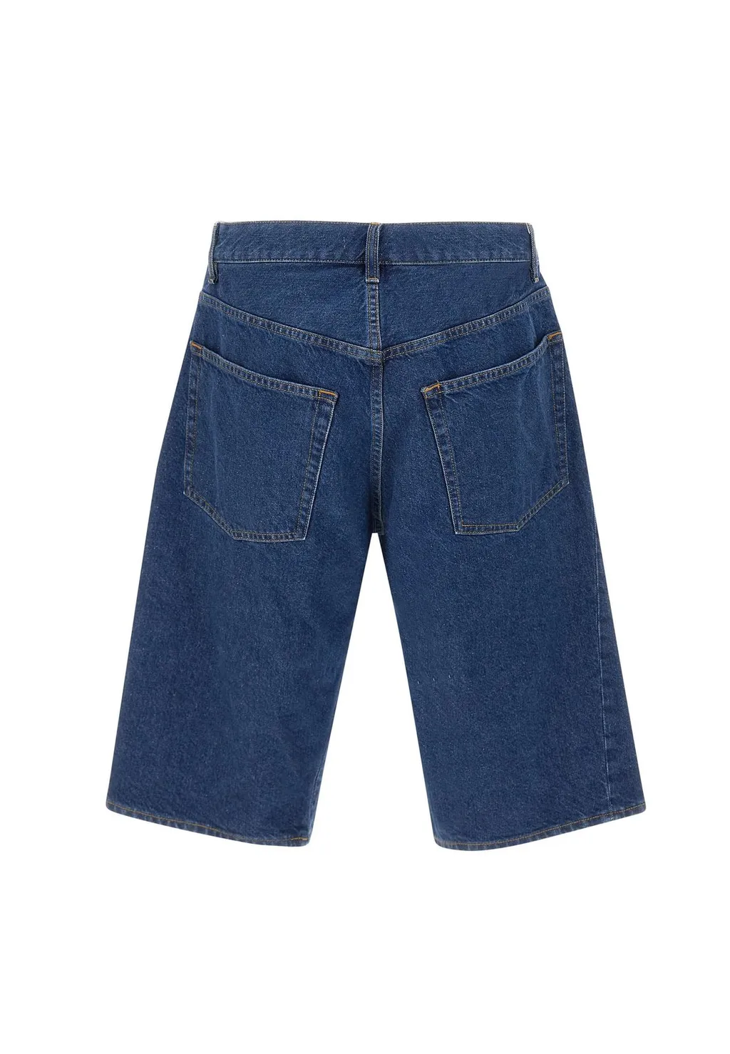 Wide-Leg Denim Shorts