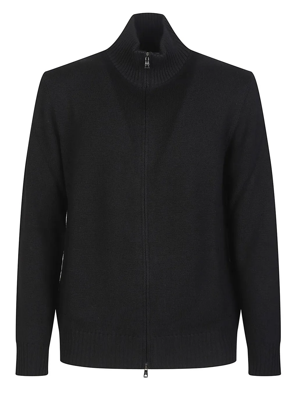 Zip-Up Mock Neck Sweater