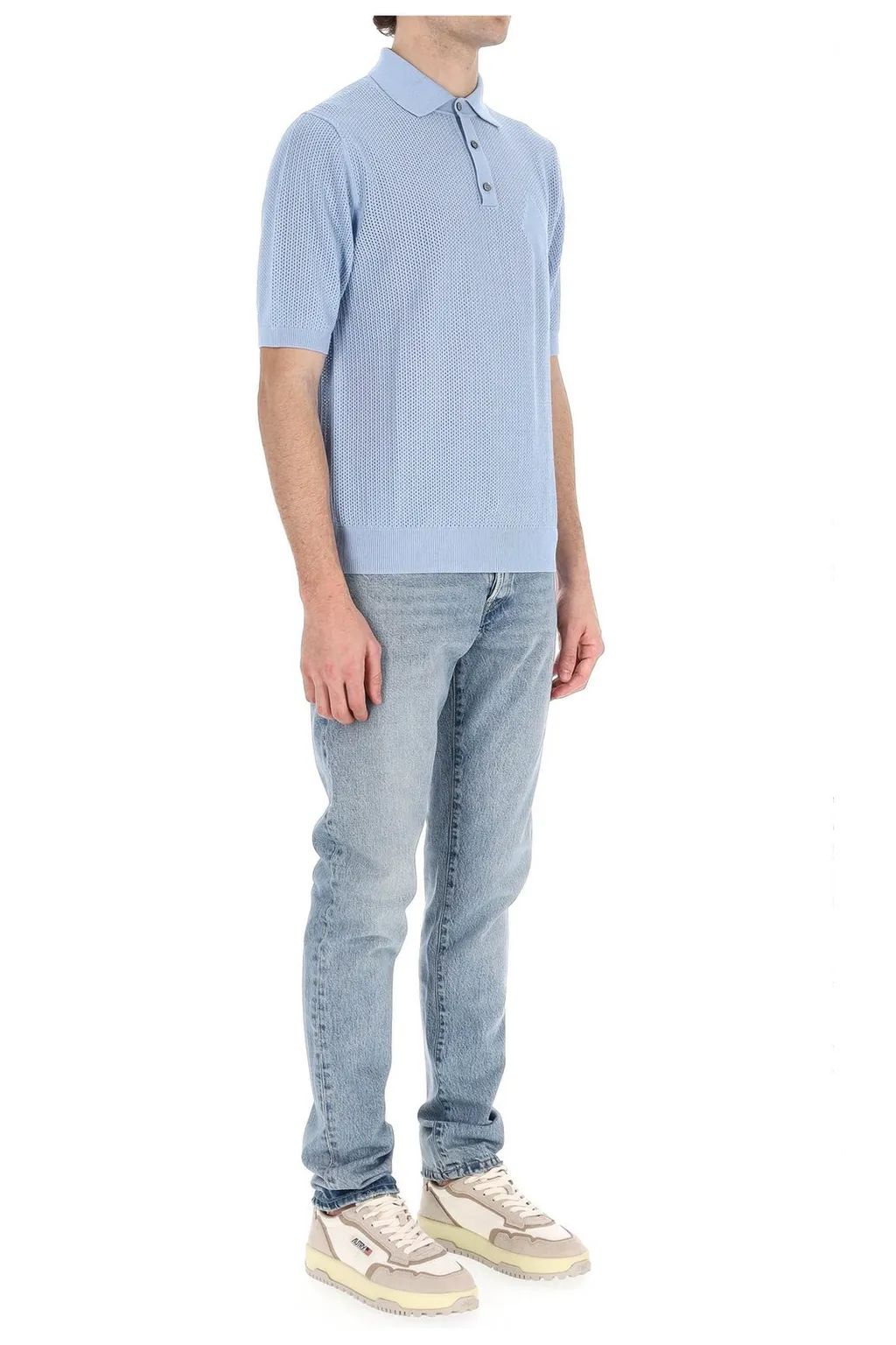Short Sleeve Knit Polo Shirt