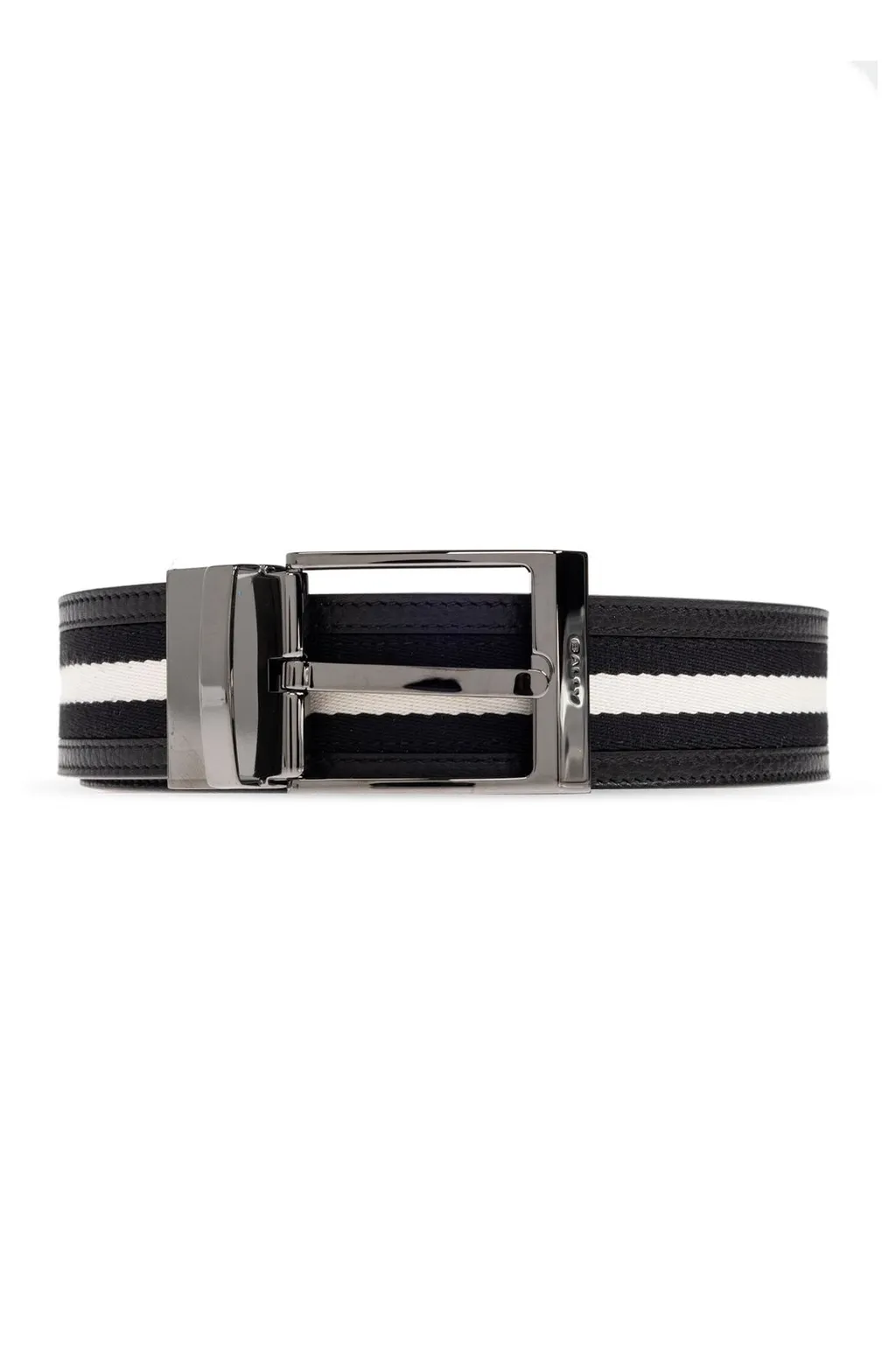 Striped Leather Belt