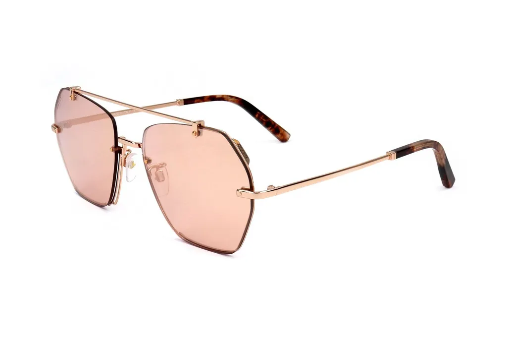 Hexagonal Frame Sunglasses