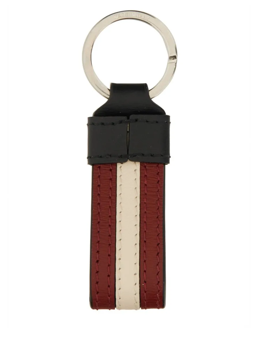 Bally Stripe Keychain