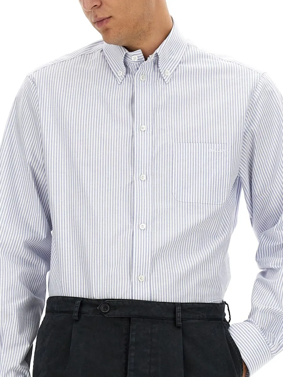 Striped Button-Down Shirt