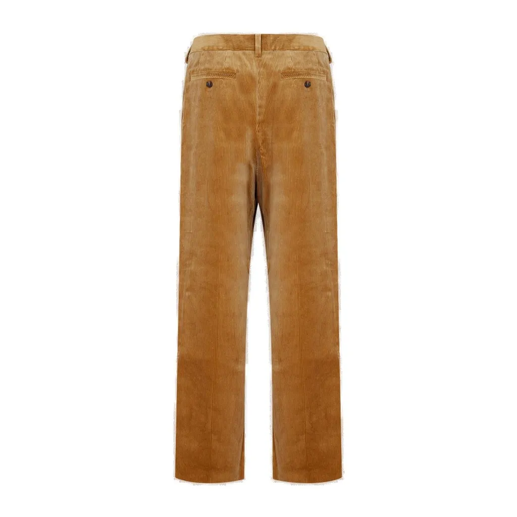 Pleated Corduroy Trousers