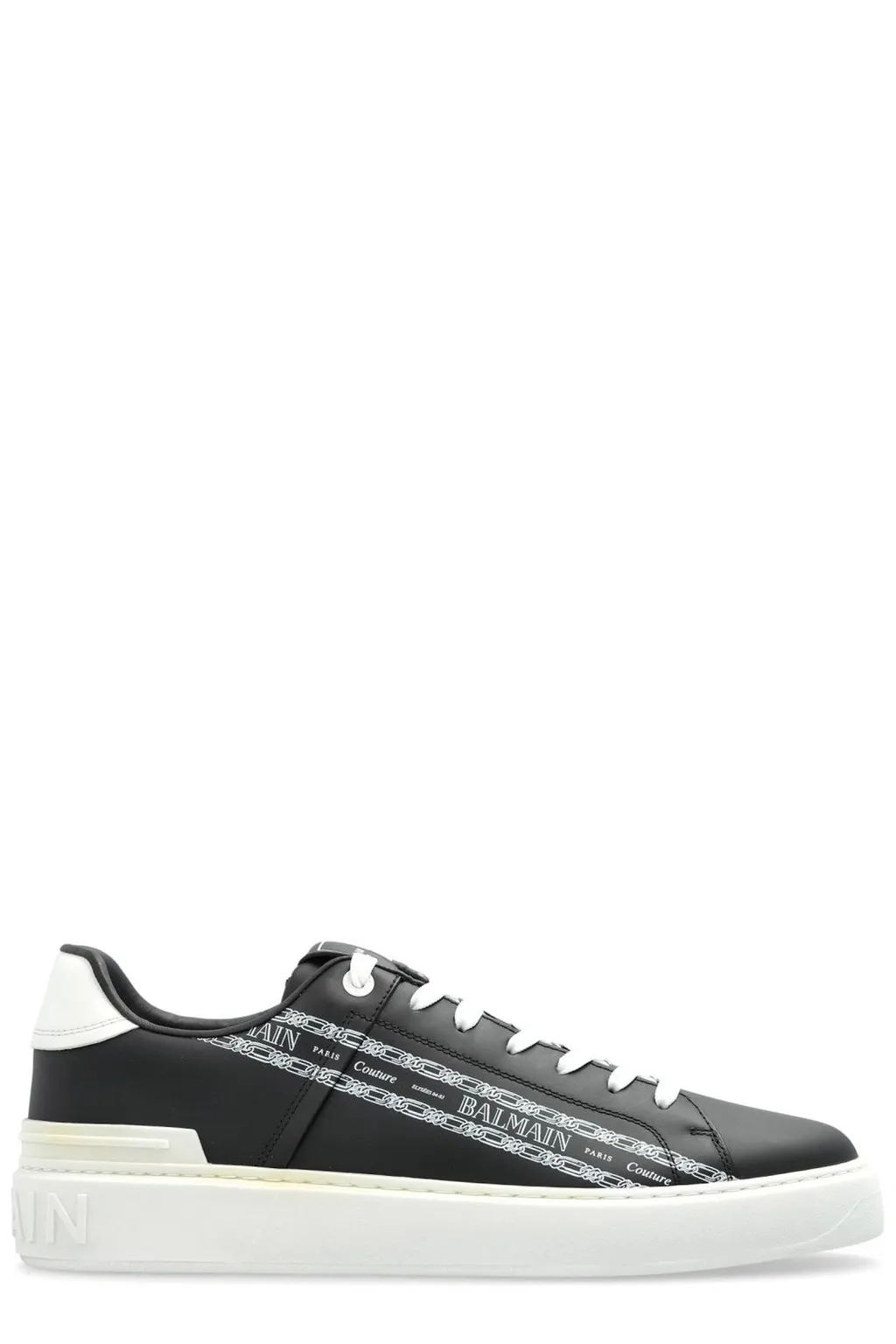 Low-Top Sneakers With Balmain Paris Couture Logo